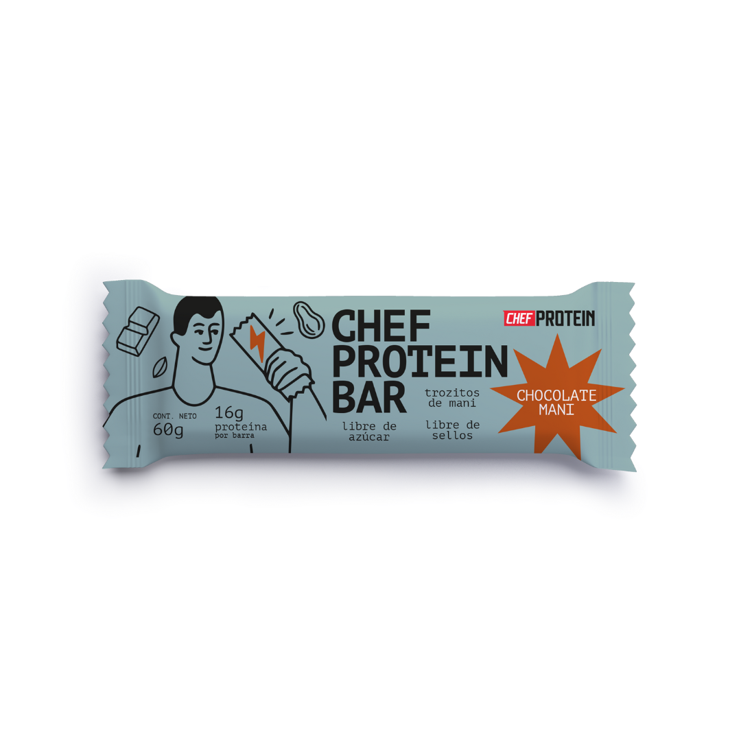 Pack 16 Chef Protein Bar Chocolate Maní
